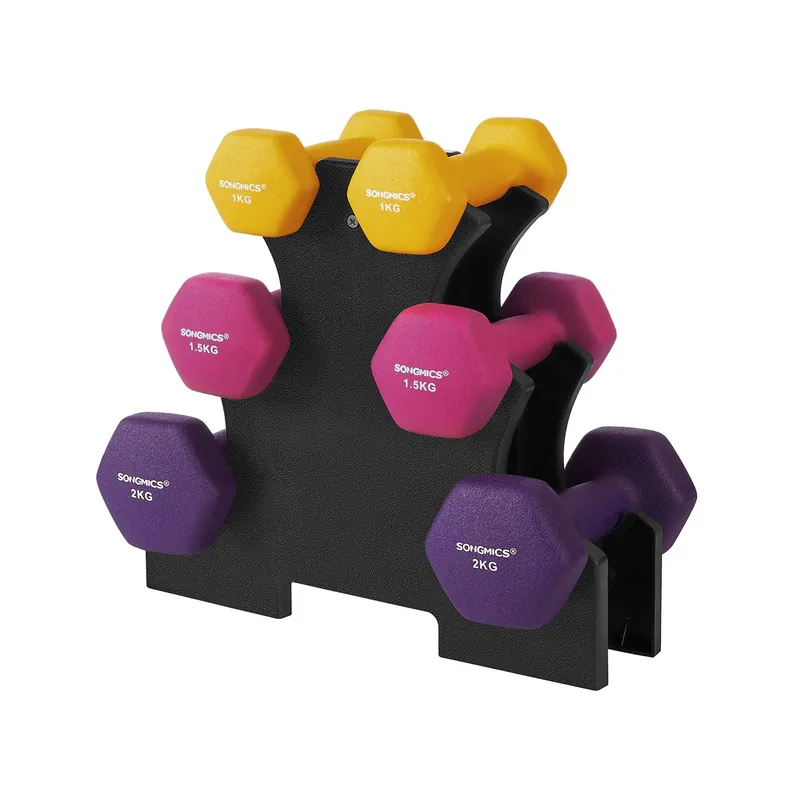 Set di Manubri2 x 1 kg, 2 x 1,5 kg, 2 x 2 kg Offerta