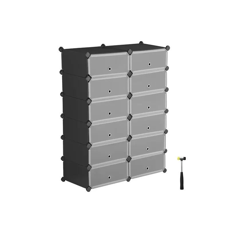 Scarpiera Componibile Scaffale Modulare con 12 Scomparti Ultime Pezzi