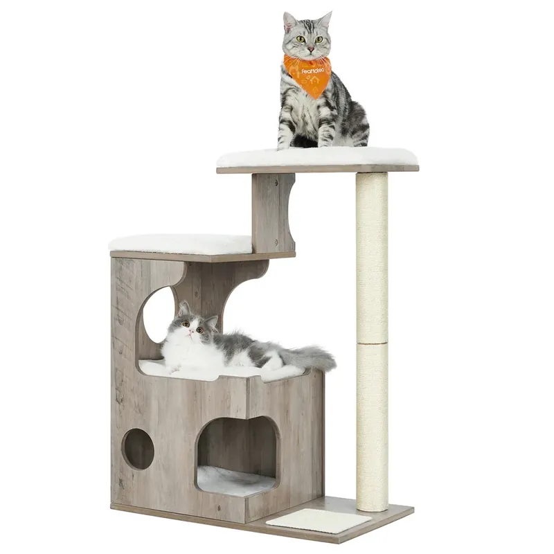 Tiragraffi per Gatti di 86 cm Bianco Bestseller