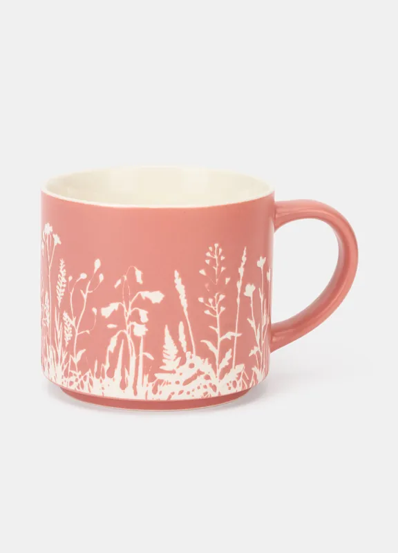 Tazza mug con fiori a contrasto Bestseller