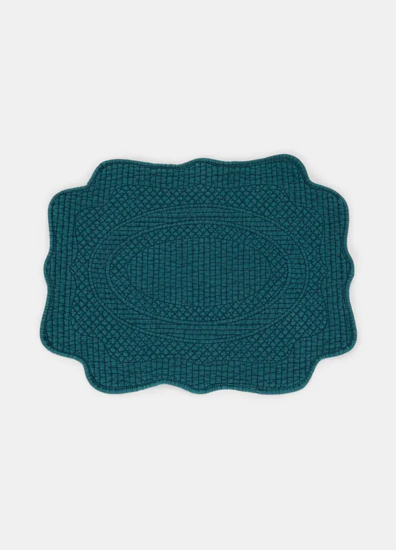 Offerta Speciale Tovaglietta trapuntata in cotone tinto capo