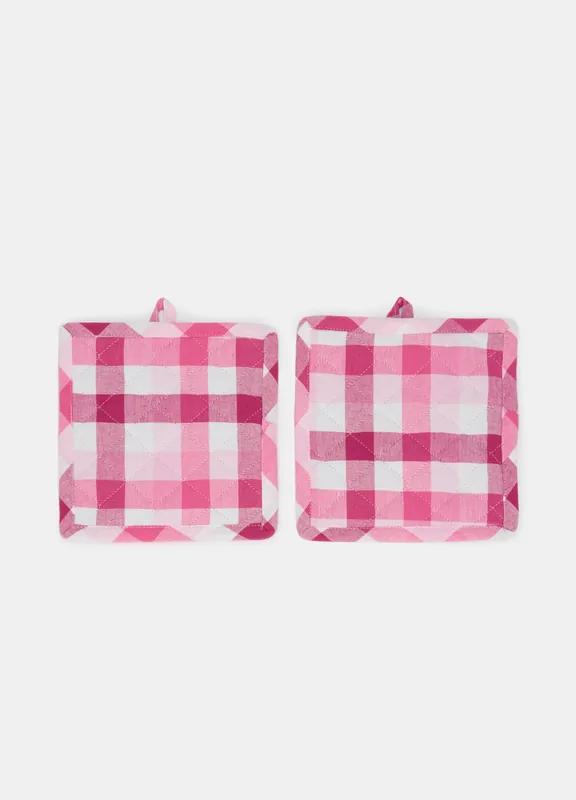 2 pack presine in cotone a quadretti Promozione