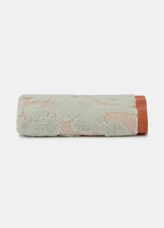 Asciugamano per ospiti in spugna a fiori jacquard Saldi