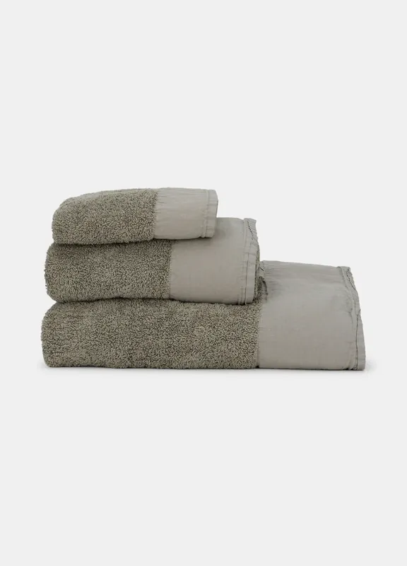 Telo doccia in cotone con fascia liscia Offerta Speciale