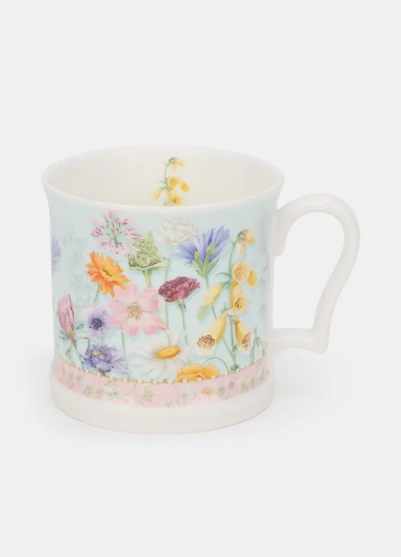 Tazza mug con decorazione floreale Economico