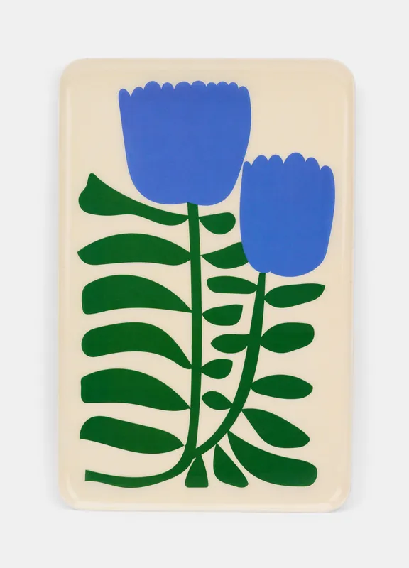 Vassoio rettangolare con tulipani Prezzo Di Fabbrica