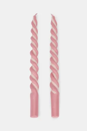 2 pack candele bicolore a torchon Offerta