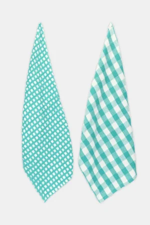 2 pack strofinacci in cotone a quadri Più Venduto