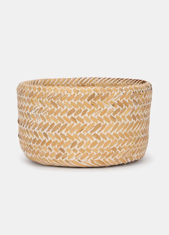 Cesta rotonda in bambù Saldi