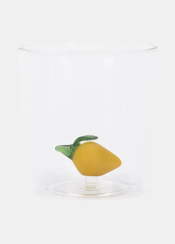 Soddisfatti O Rimborsati Bicchiere in vetro con limone