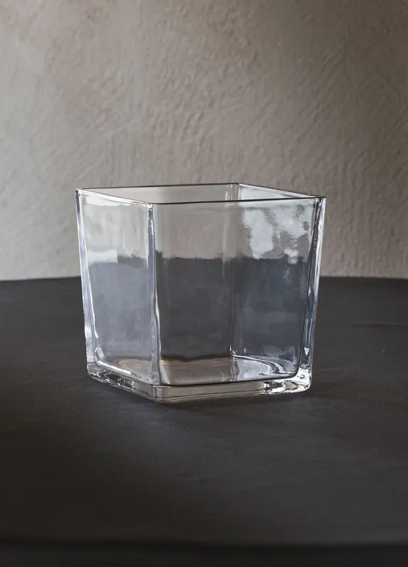 Offerta Del Giorno Vaso squadrato medio in vetro spesso